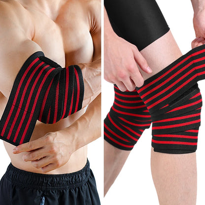 コンプレッションサポートストラップ｜肘・膝用ラップ式サポーター（ベンチプレス／スクワット対応・100/170cm）